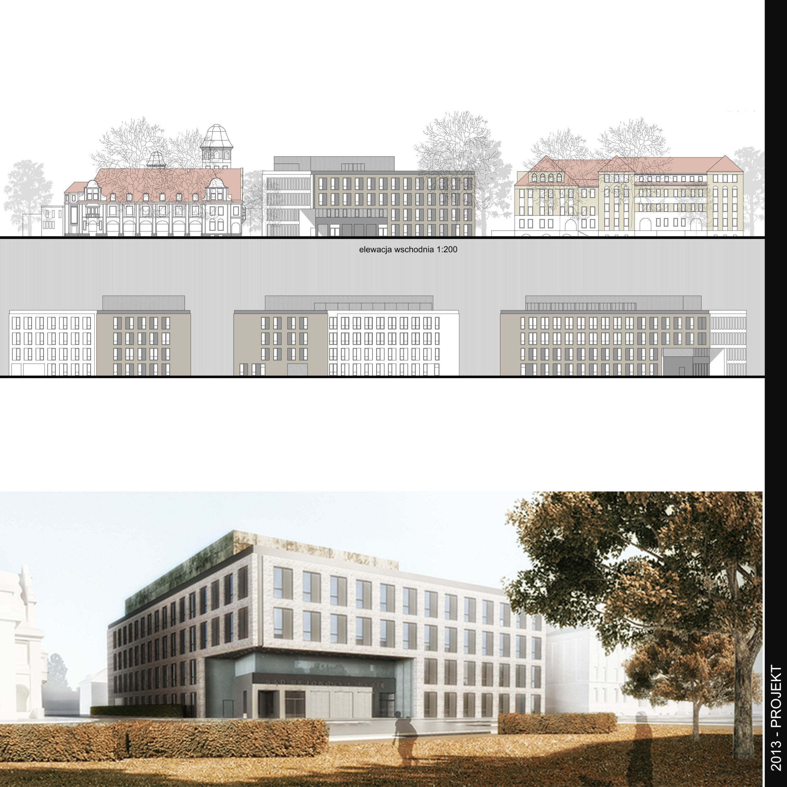 Konkurs na koncepcję architektoniczną budynku Sądu Rejonowego w Nysie przy ul. Fryderyka Chopina