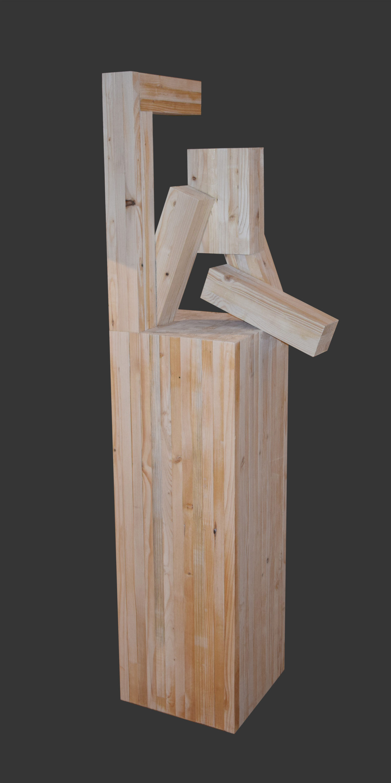 Minimalista, 2018 rok, drewno klejone, 160 x 50 x 34 cm